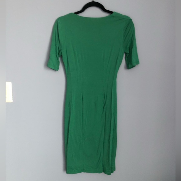 RARE Boden Green Faux Wrap Dress - Picture 4 of 6